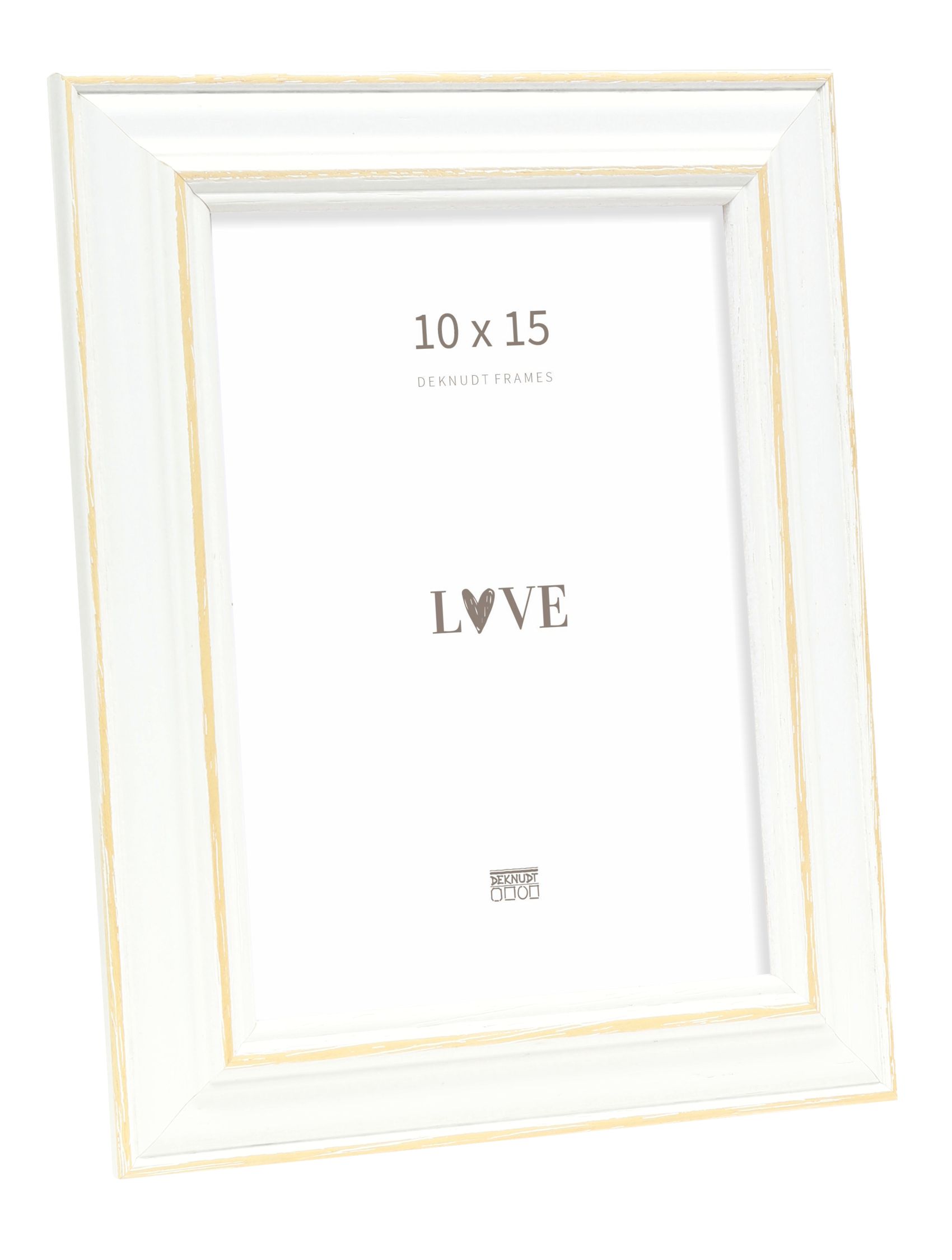 Basic, wit met beige, hout S221H1 