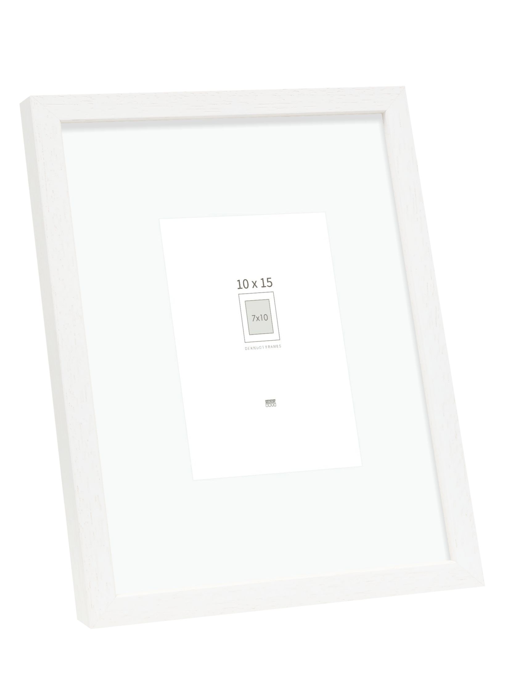 Basic, wit hoog profiel in hout met passepartout S223K1 