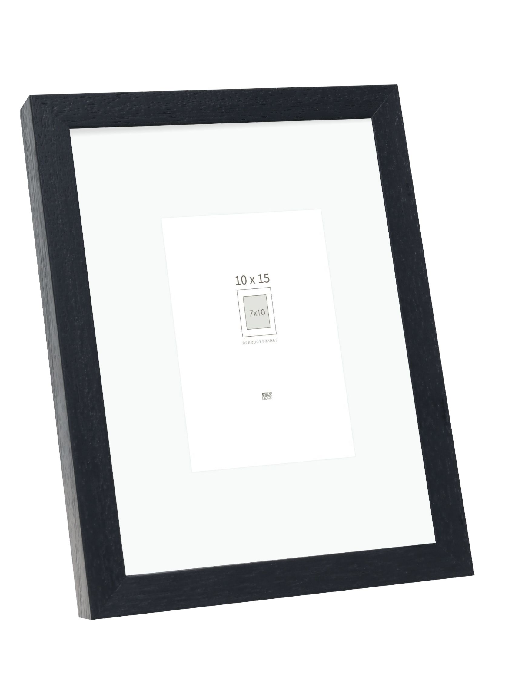 Basic, zwart hoog profiel in hout met passepartout S223K2 