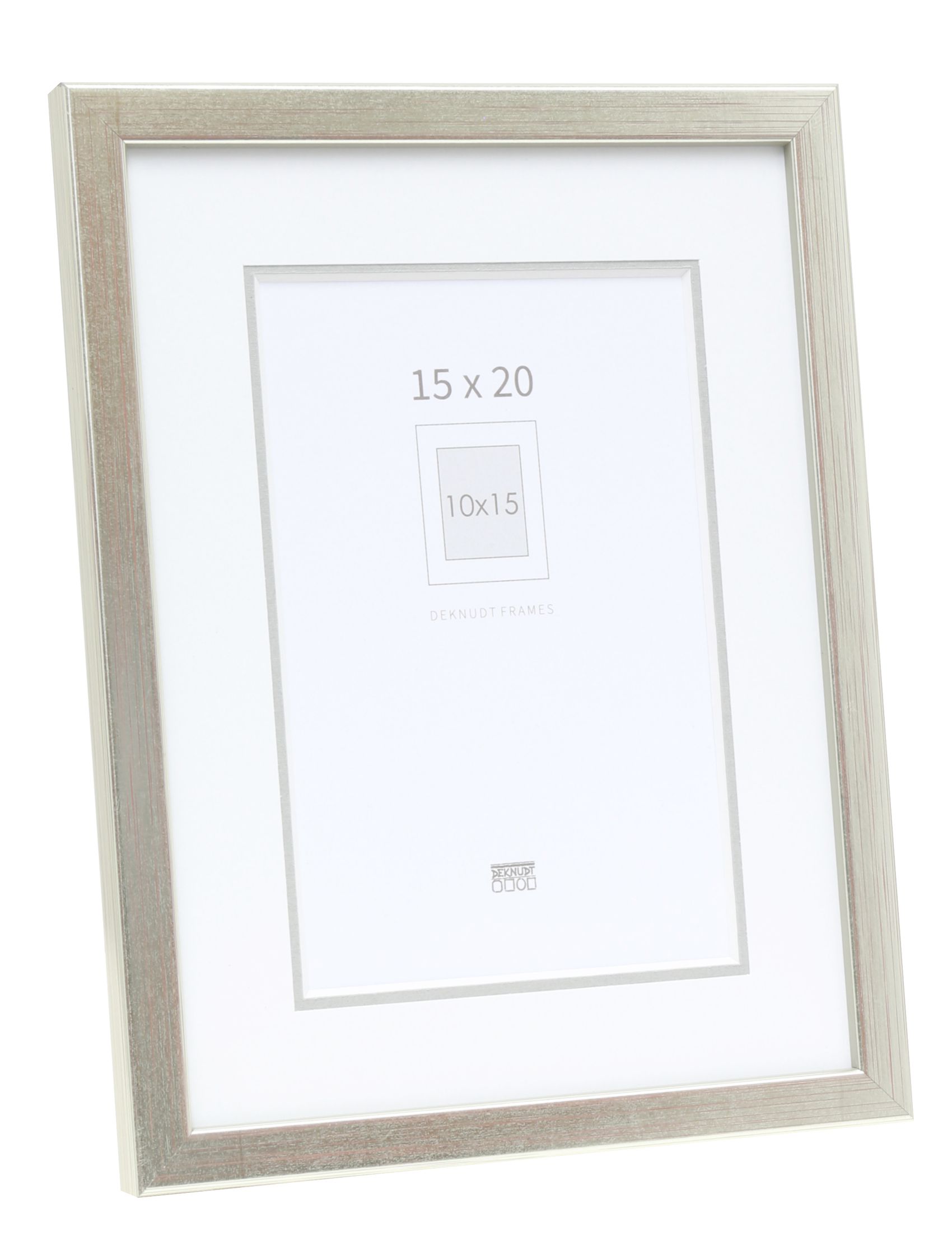 Fotokader met passe-partout in antieke zilverkleur S41JD1 P1