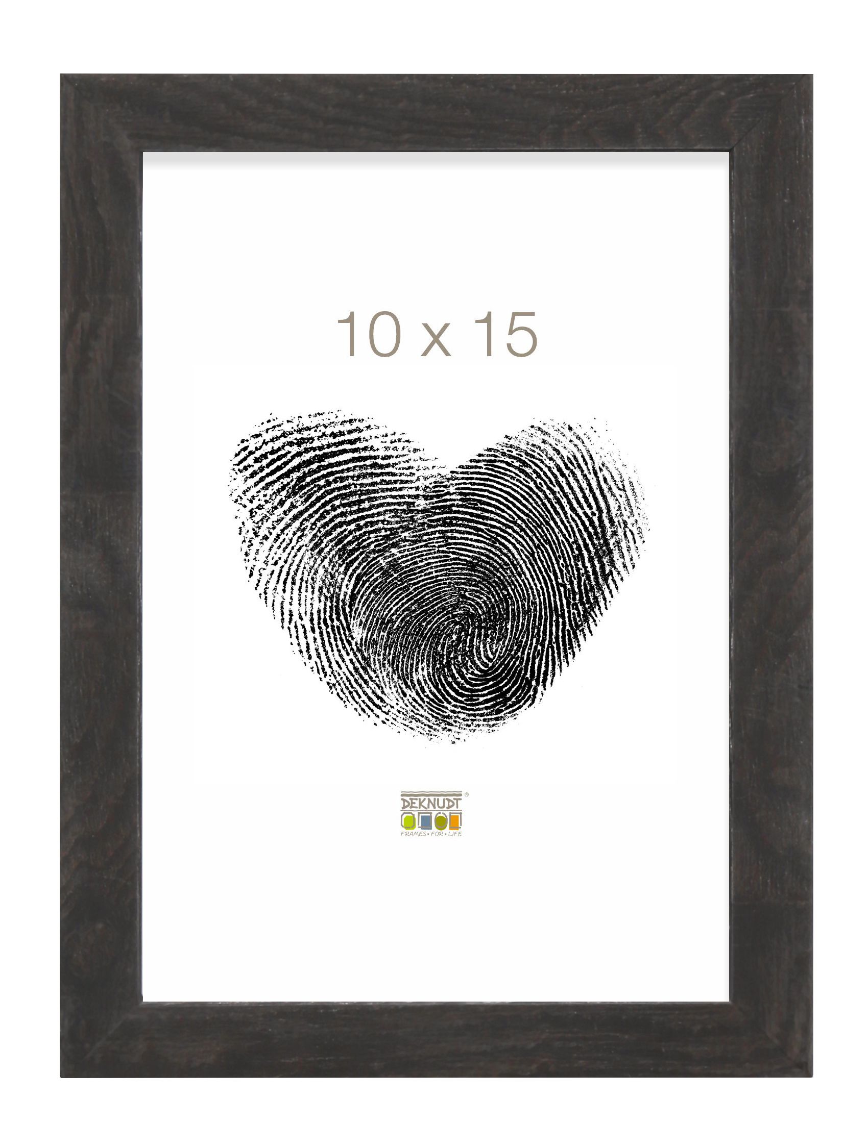 Smalle houten kader in zwart S43AH2 