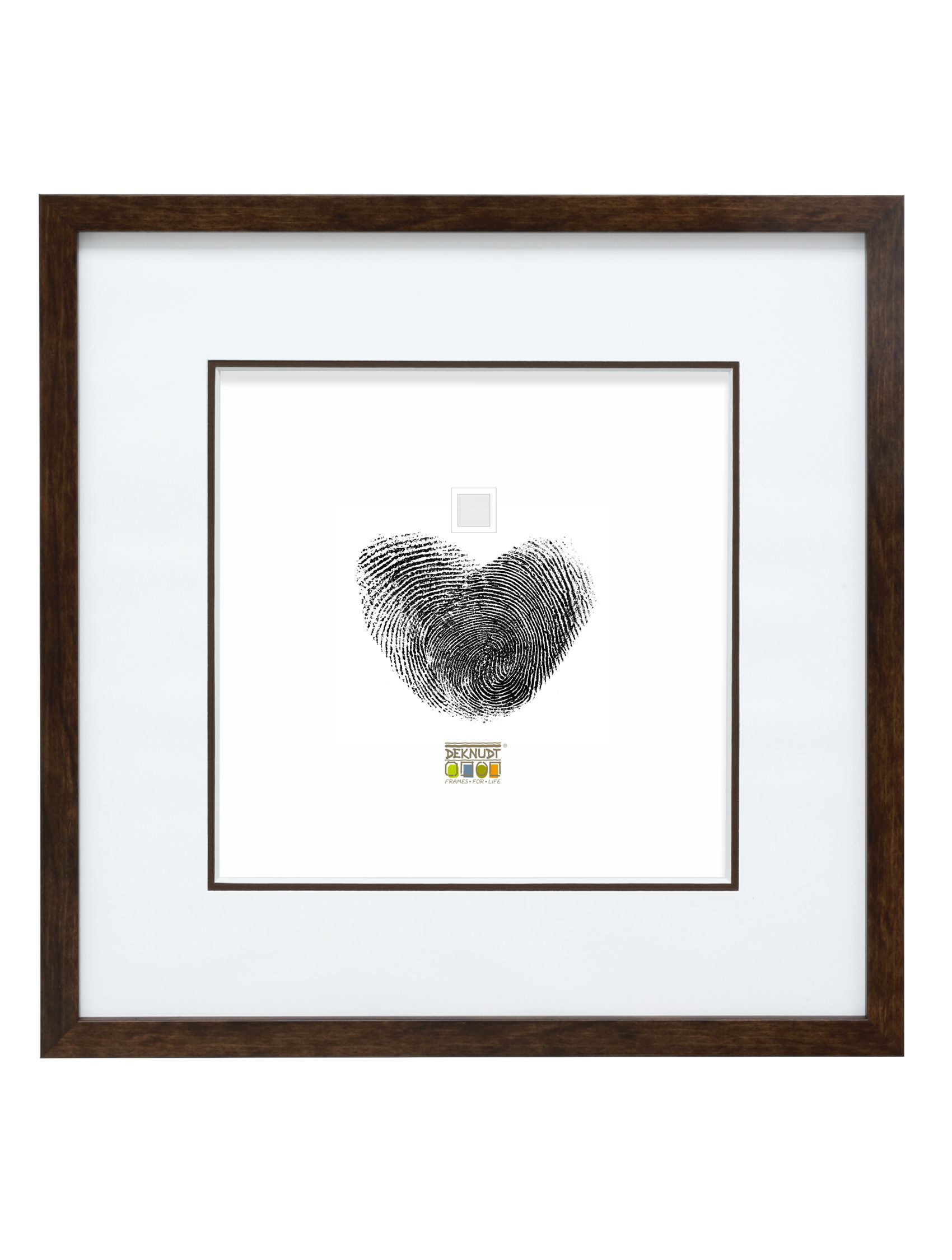 kader met pptt, bruin, 1,4cm breed S43AH3 P1