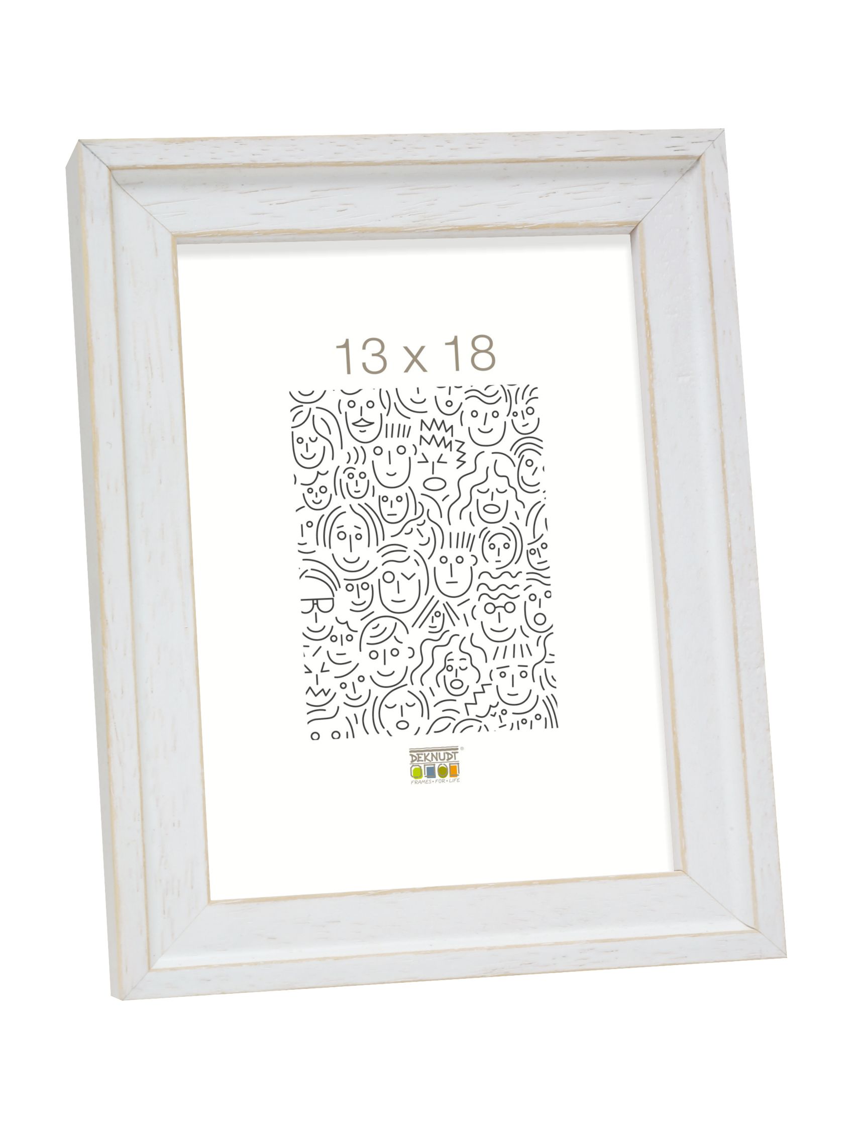 Fotokader wit geschilderd met opstaand randje S45ES1 