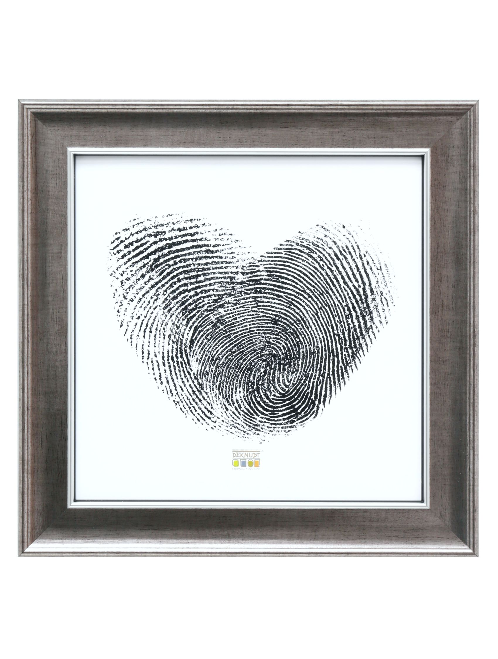 Houten fotokader in zilverkleur S46ED1 