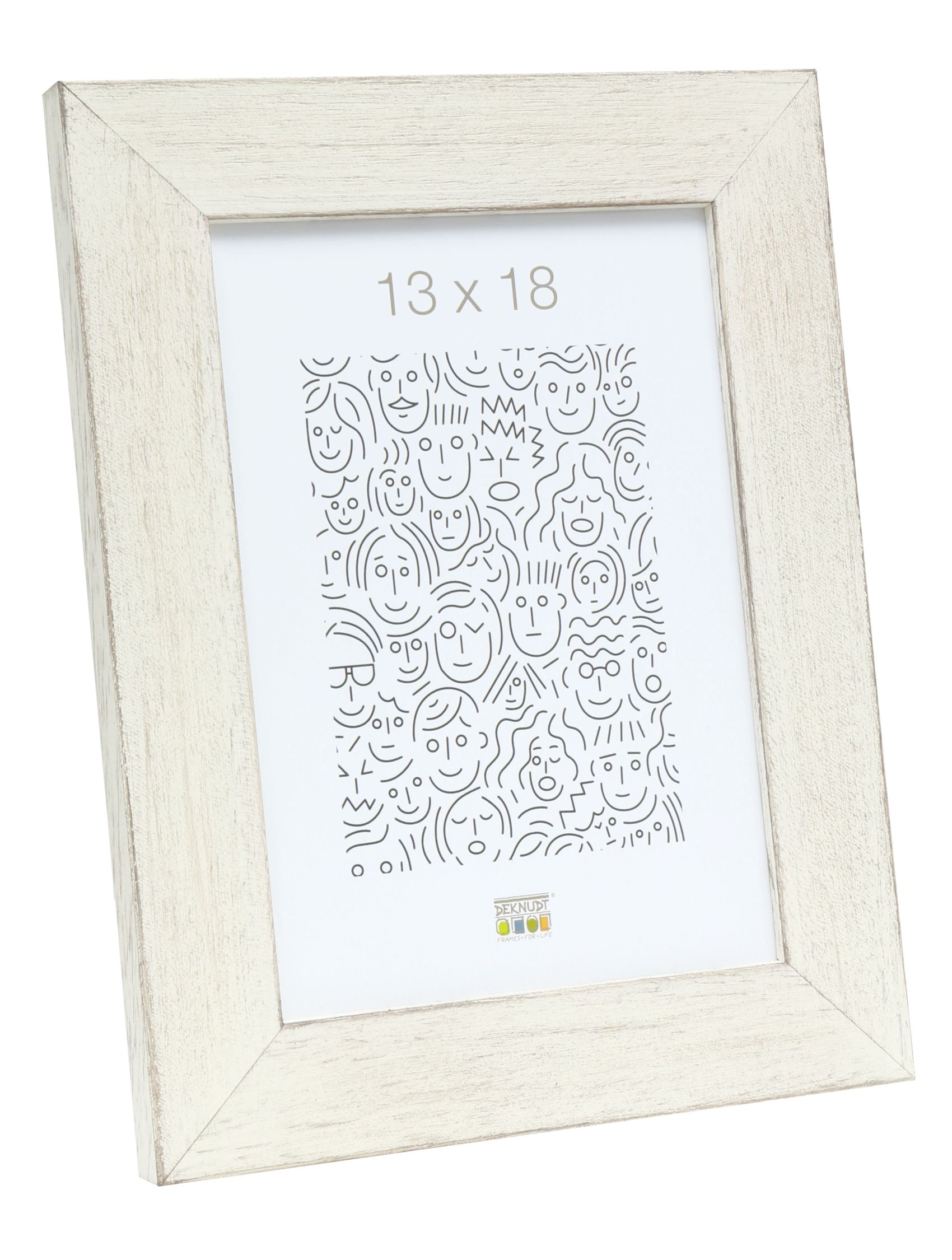 Fotokader hout, wit geschilderd, landelijke stijl S49BS1 