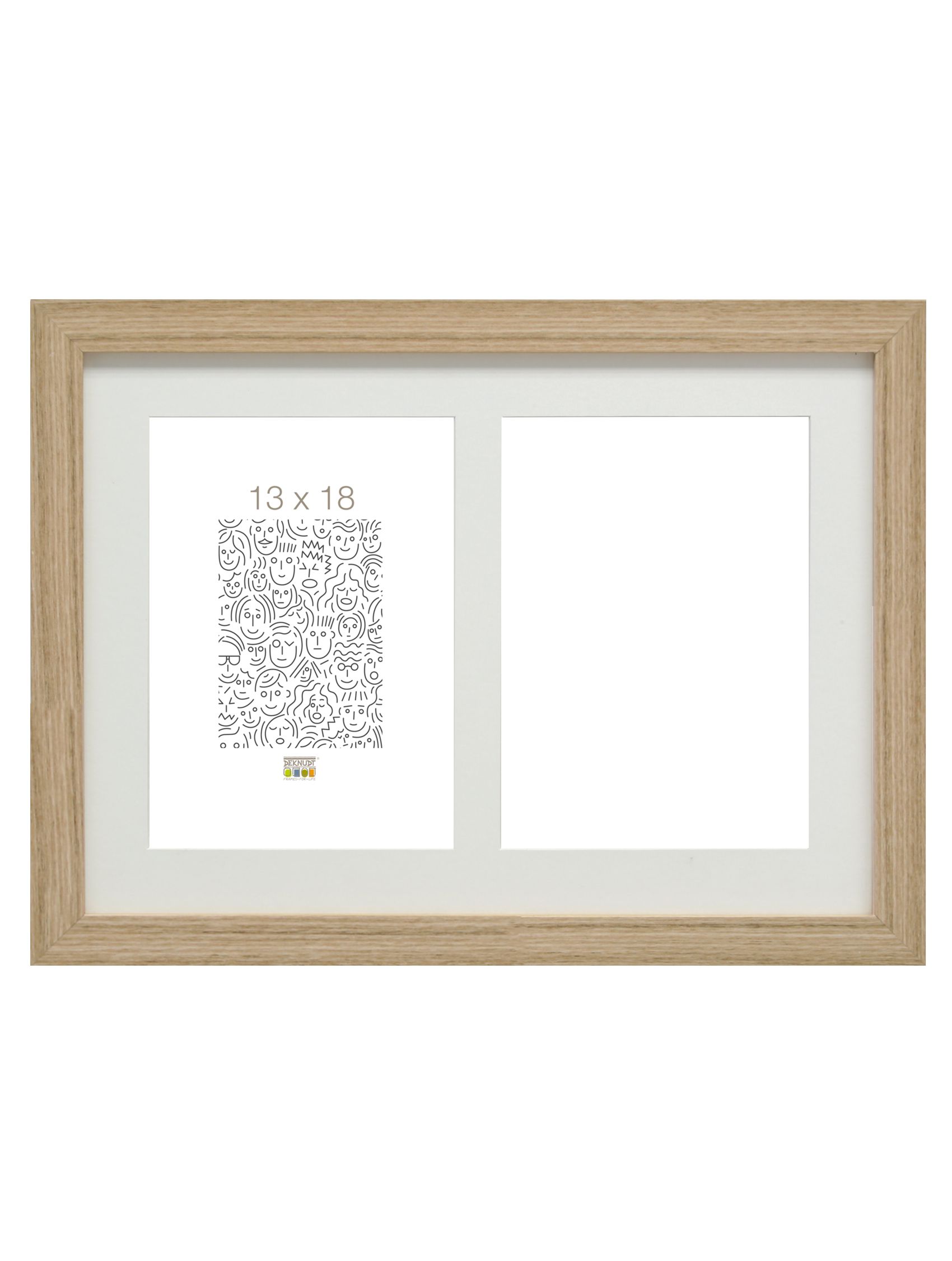 fotokader natuur, 2 foto'sverticaal S66KB2 