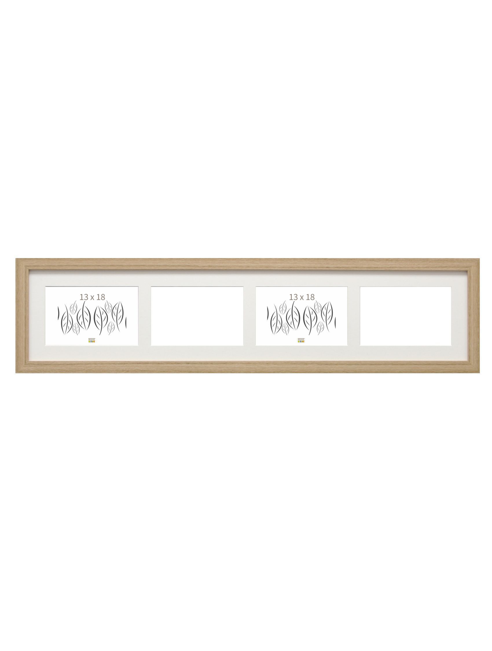 fotokader natuur, 4 foto's horizontaal S66KD4 