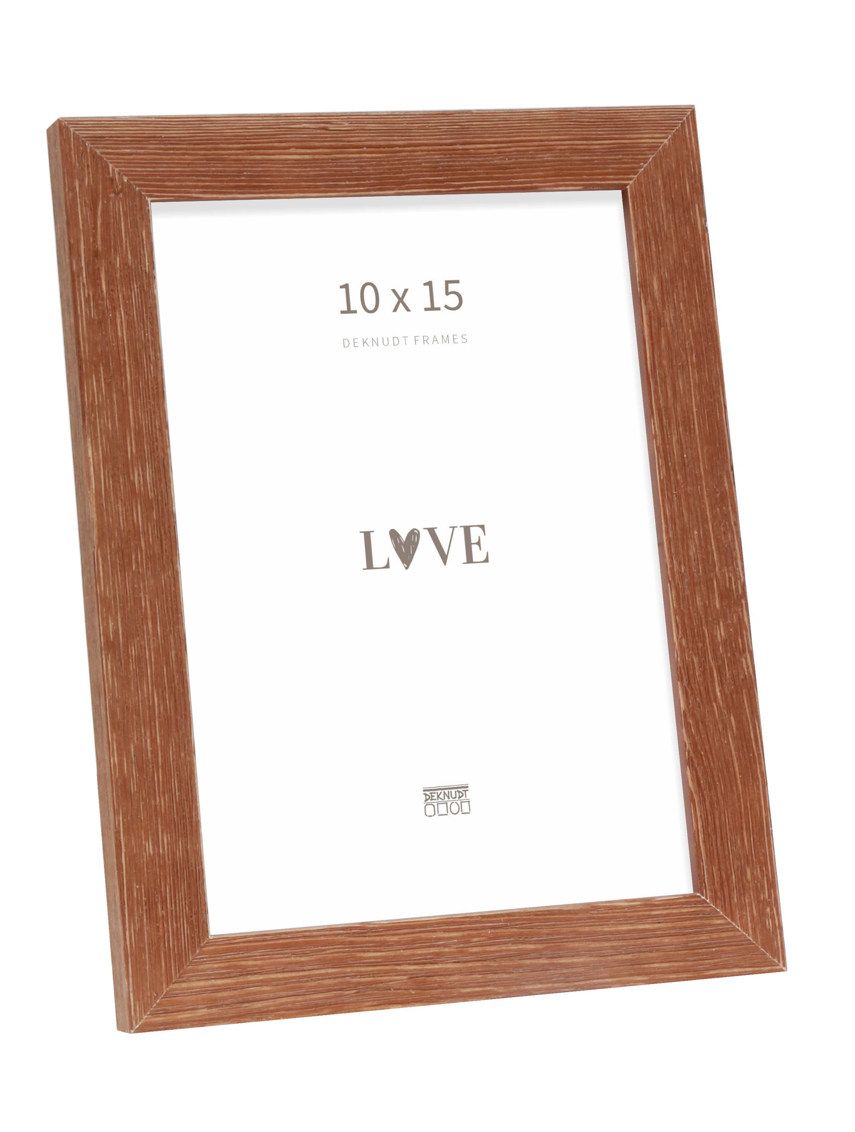 Bruine fotokader in verweerd hout S68VF3 