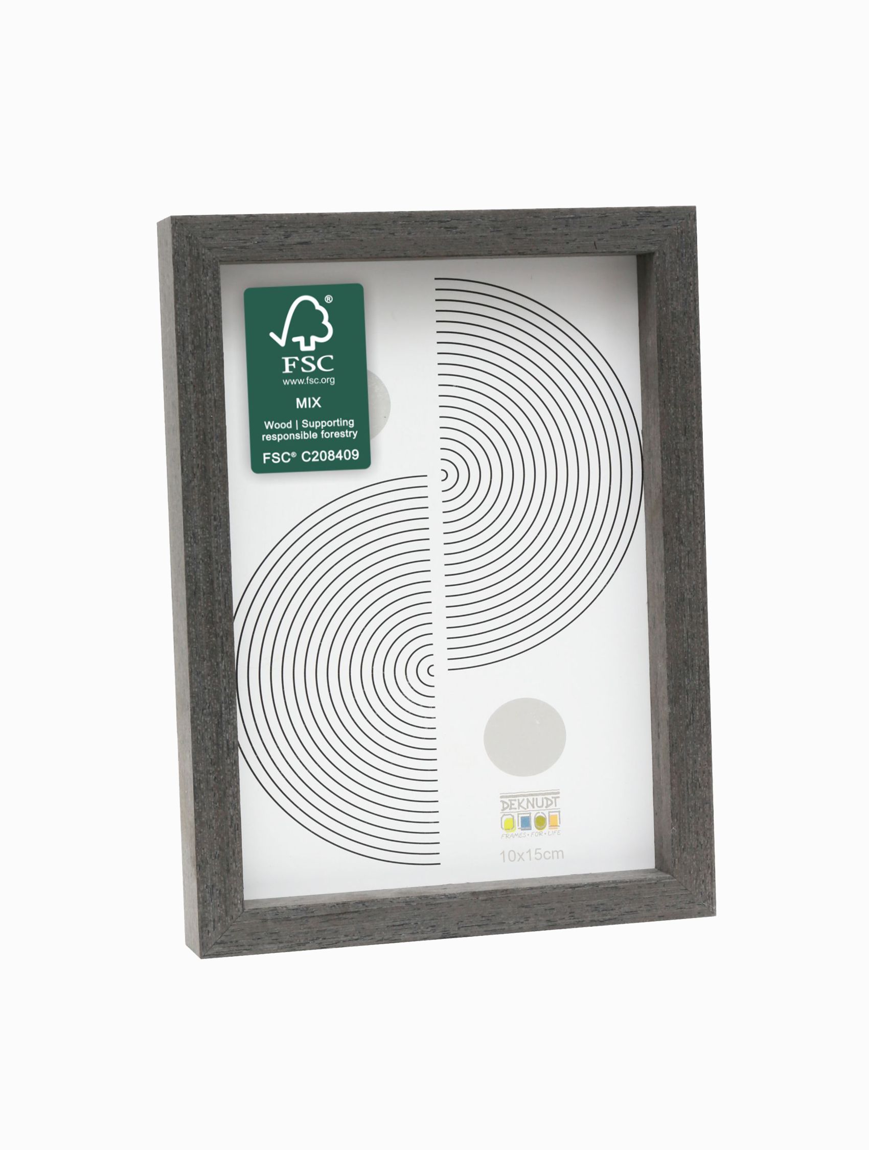 Fotokader - zwart grijs - strak - hout - FSC Mix WB-COC-001906 S68XH2 