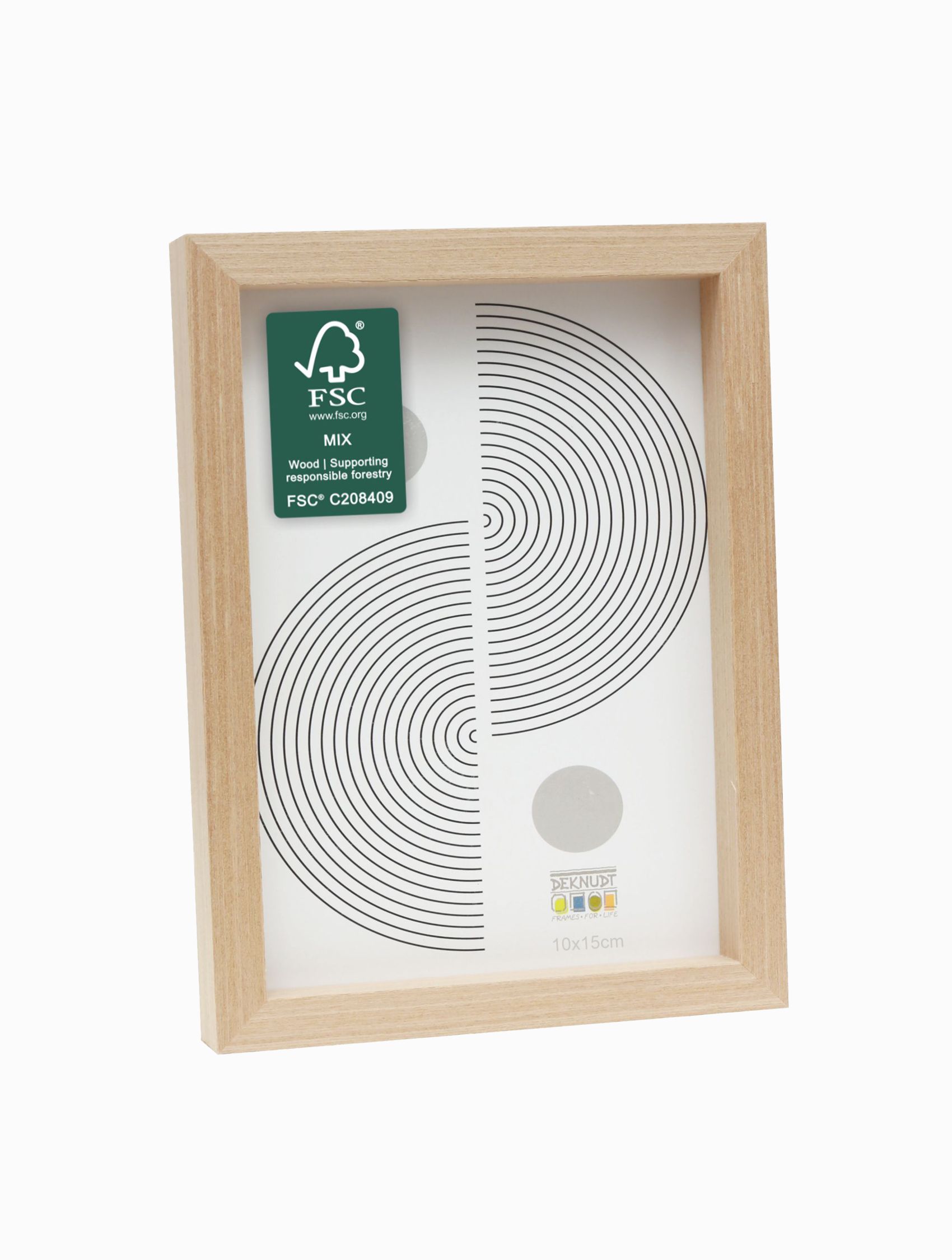 Fotokader - lichte houtkleur - strak - hout - FSC Mix WB-COC-001906 S68XH3 