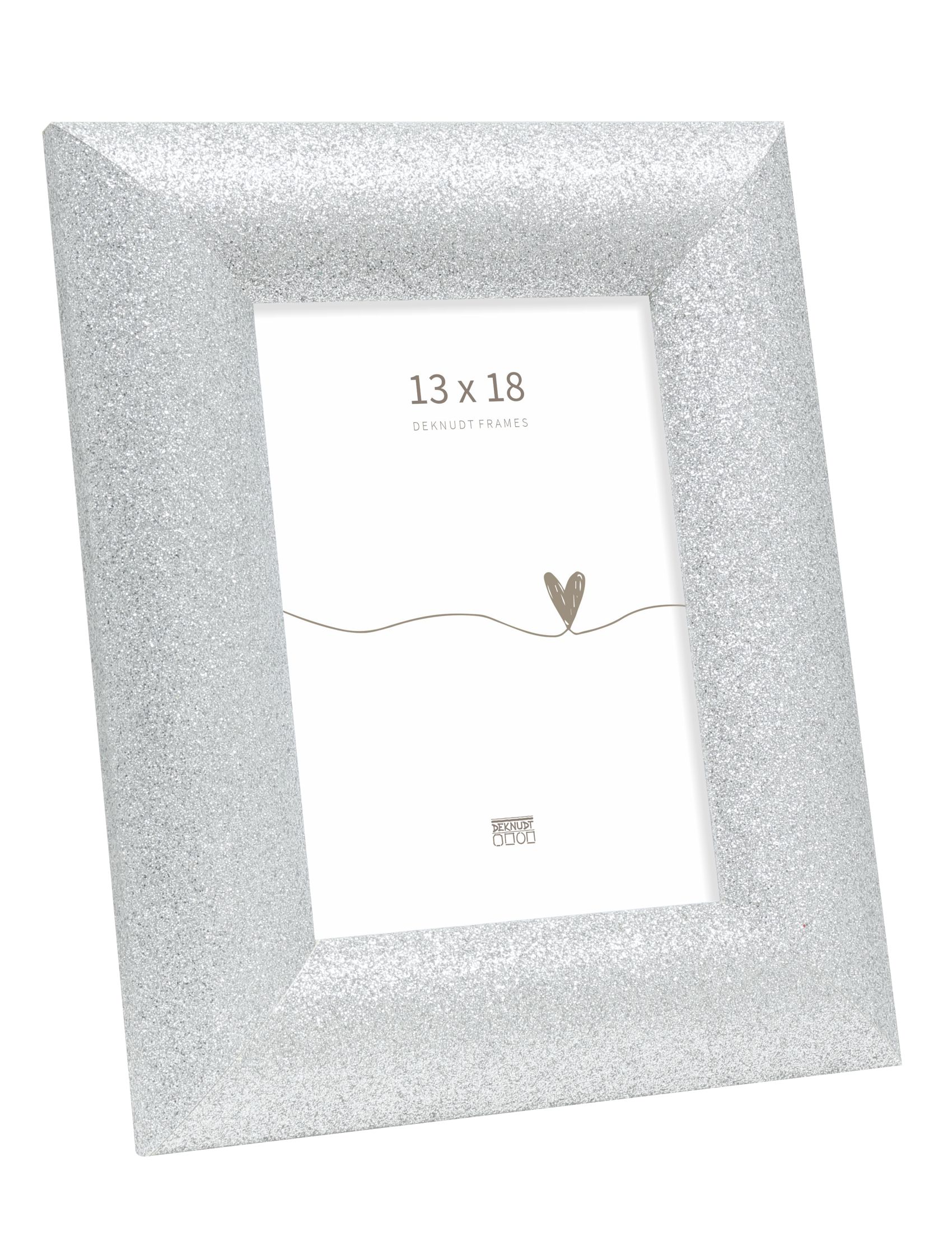 Fotokader in zilverkleur met glittereffect S97DD7 