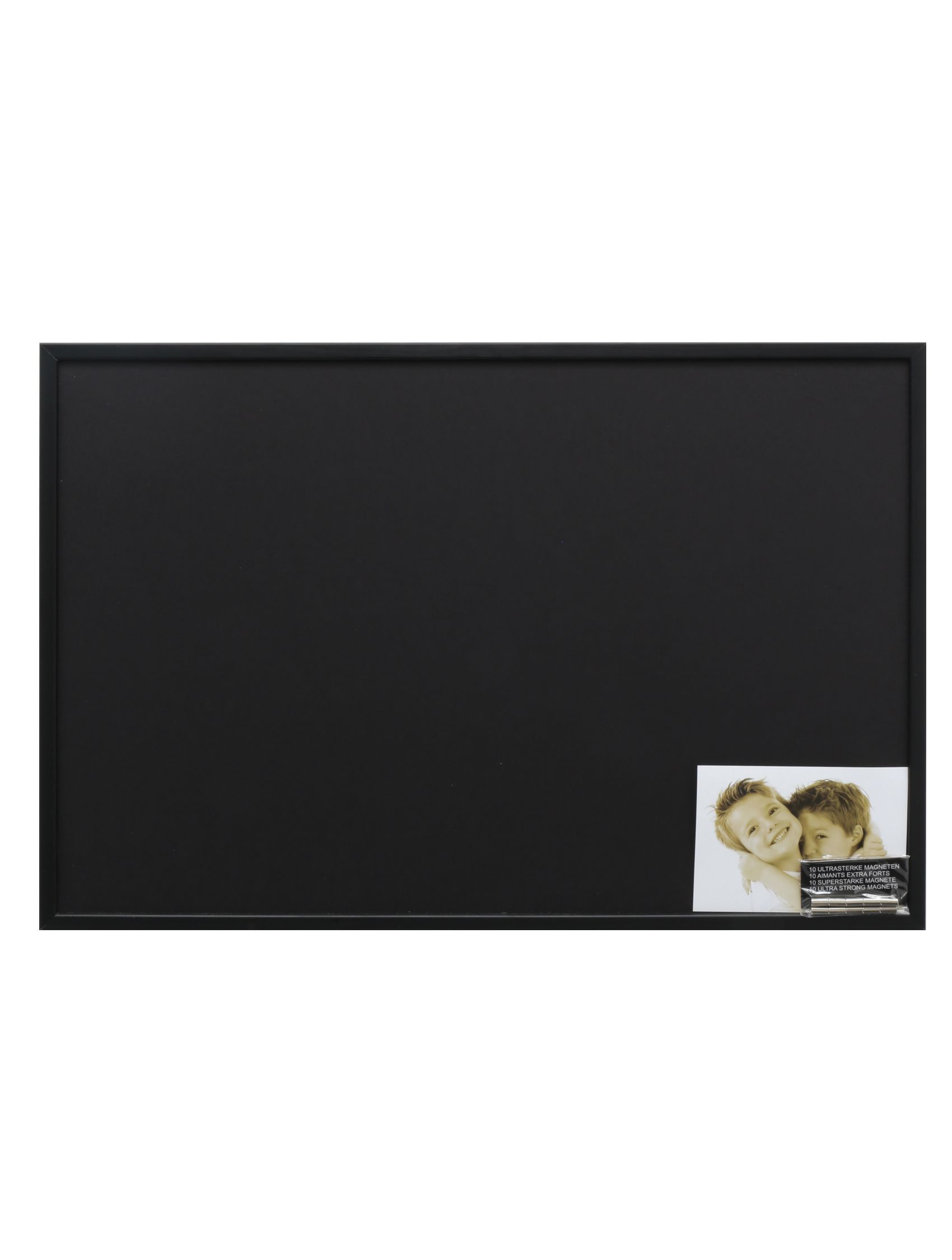 Magneetbord met houten omlijsting in zwart S41JL2 M