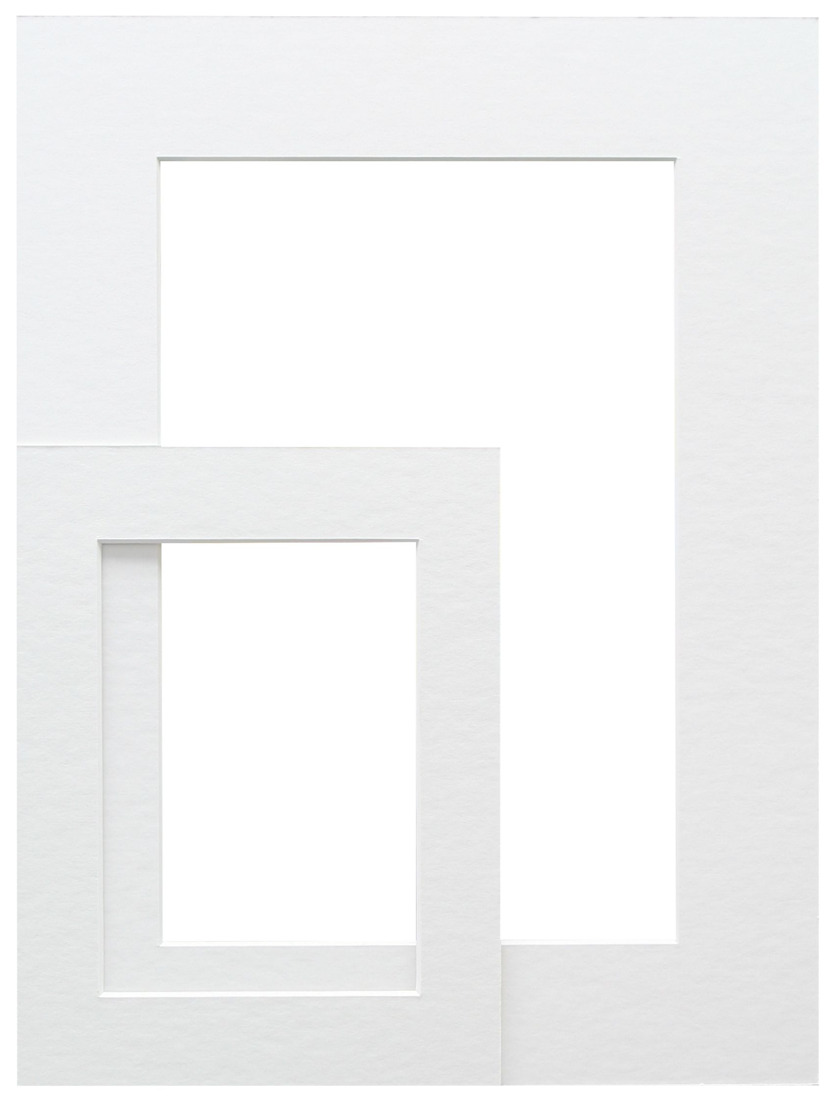 wit, passepartout         karton met uitsnit SP111 13X13